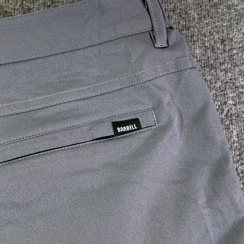 Barbell Apparel Pants Men 40x32 Gray Performance Stretch Athletic Modern - Picture 11 of 12